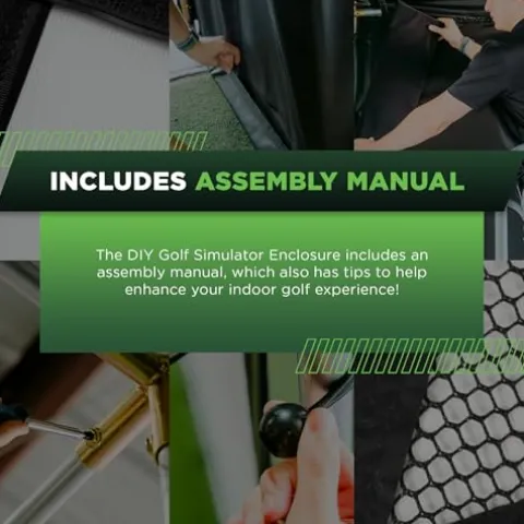 The Indoor Golf Shop DIY Golf Simulator Enclosure 9×12 – Black