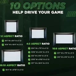 The Indoor Golf Shop DIY Golf Simulator Enclosure Black