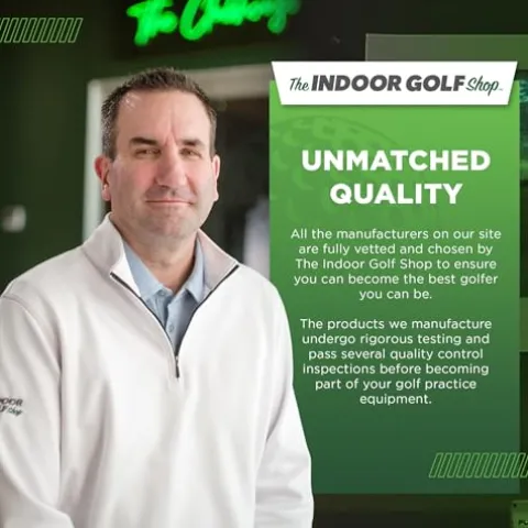 The Indoor Golf Shop DIY Golf Simulator Enclosure 7.7×13.3 Black