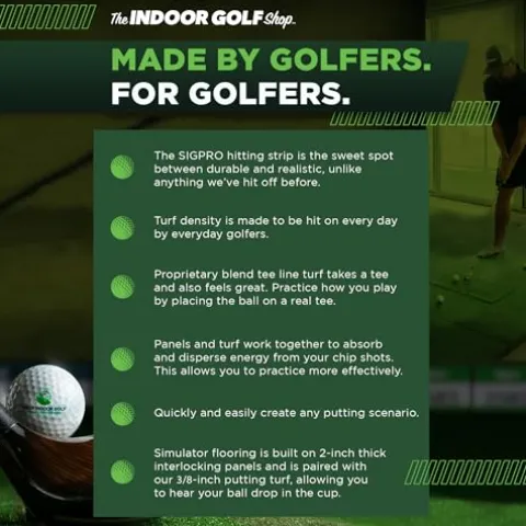 The Indoor Golf Shop SIG12 Simulator Flooring