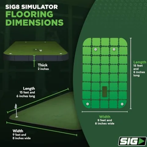 The Indoor Golf Shop SIG12 Simulator Flooring