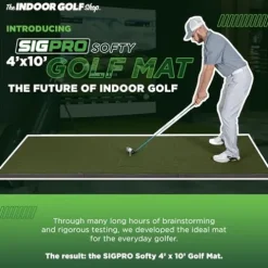 The Indoor Golf Shop SIGPRO Softy Golf Mat – 4′ x 7′ – Made in USA