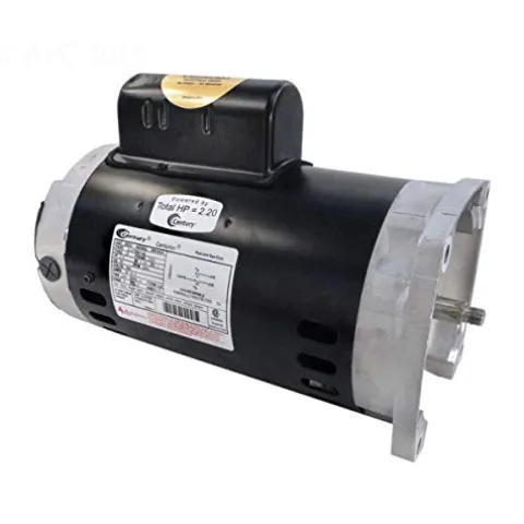 The Pool Supply Shop 2 Horsepower Square Flange Full Rated Pool Pump Motor 1.30 SF Black