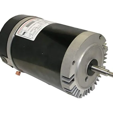 The Pool Supply Shop 2 HP C Face Threaded Shaft Horizontal Pool Pump Northstar Motor Black