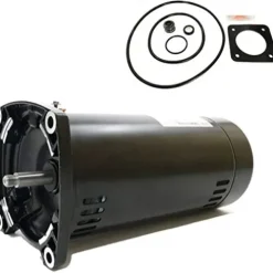 The Pool Supply Shop 1.5 HP Square Flange Pool Pump Motor Black