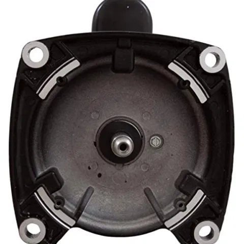 The Pool Supply Shop 2.5 HP Square Flange Threaded Shaft Horizontal Pool Pump Motor Black