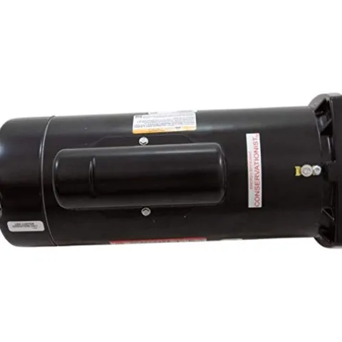 The Pool Supply Shop 2.5 HP Square Flange Threaded Shaft Horizontal Pool Pump Motor Black