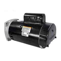 The Pool Supply Shop Square Flange Dual Speed Pool Pump Motor Black