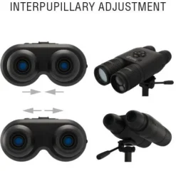 theOpticGuru ATN BinoX 4K 4-16X Smart Binoculars with Laser Range Finder Black