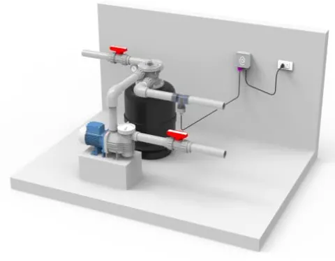 Think Minerals ClearBlue Mineral System Pool Ionizer Gray