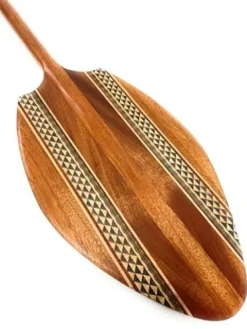 Tikimaster Alii Outrigger Koa Canoe Paddle 60 Inch Etched Steersman