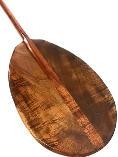 Tikimaster Deep Tone Curly Koa Paddle 50 in T-Handle Made in Hawaii