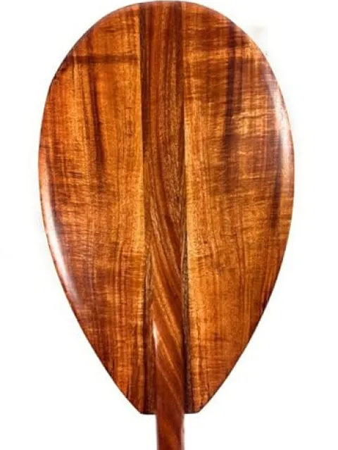 Tikimaster Deep Tone Premium Curly Koa Outrigger Paddle 50 Inch