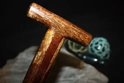 Tikimaster Exquisite Koa Paddle with Inlay 50 in Oahu Built Yellow