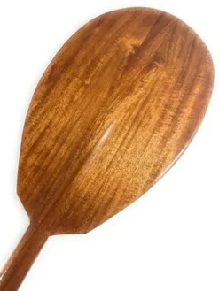 Tikimaster Light Blonde Curly Koa Outrigger Paddle 60 Inch Steersman Made in Hawaii