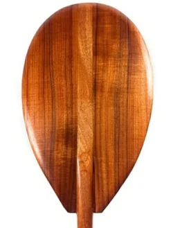 Tikimaster Light Curls Koa Outrigger Paddle 50 Inch with T-Handle