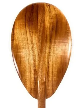 Tikimaster Light Curls Koa Outrigger Paddle 60 Inch Steersman