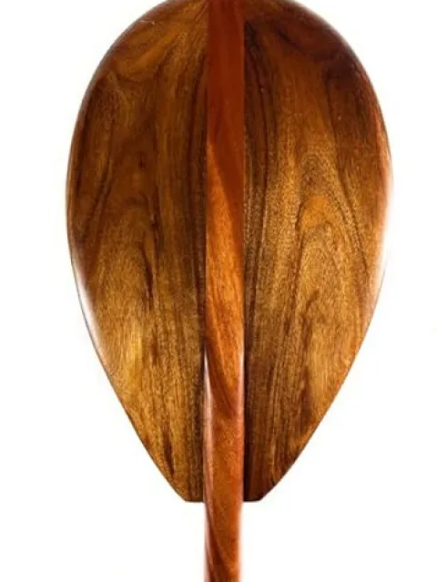 Tikimaster Outrigger Decorative Koa Paddle 50 Inch T-Handle Rich Tone
