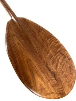 Tikimaster Premium Black Walnut Tiger Curls Outrigger Paddle 50 in T-Handle