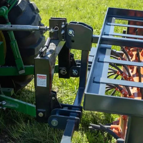 Titan Attachments 62″ 3 Point Drum Aerator for Cat 1 & 2 Tractors with 88 Coring Plugs