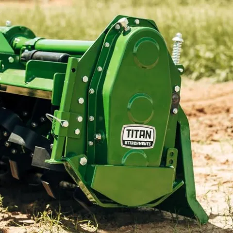 Titan Attachments 3 Point 72″ Rotary Tiller Attachment Green