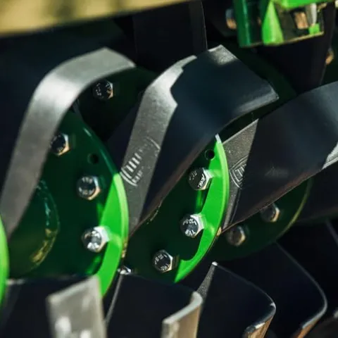 Titan Attachments 48″ Rotary Tiller Attachment for Cat 1 Tractors Green