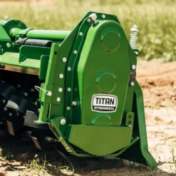 Titan Attachments 48″ Rotary Tiller Attachment for Cat 1 Tractors Green