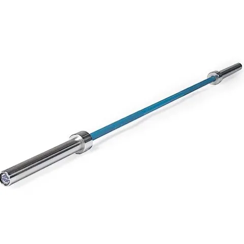 Titan Fitness 20 KG 28.5MM TITAN Series Olympic Barbell, USA Made Multipurpose Bar, Blue Cerakote