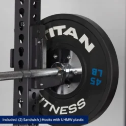 Titan Fitness Bolt-Down Power Rack 42″ Depth 2000 LB Cage Black