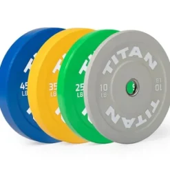 Titan Fitness Economy Olympic Bumper Plates 230 LB Set