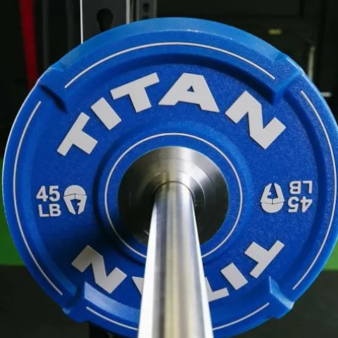 Titan Fitness EZ-Grip Urethane Olympic Weight Plates 340 LB Set