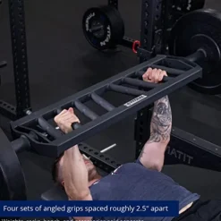 Titan Fitness Hybrid Angled Multi-Grip Olympic Barbell V3, Rated 1,900 LB