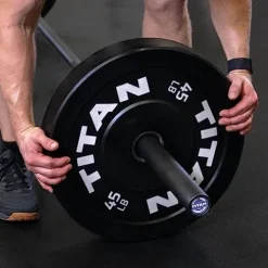 Titan Fitness 20KG 28.5MM TITAN Series Olympic Barbell Black Cerakote