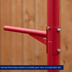 Titan Fitness Outdoor Power Tower Red