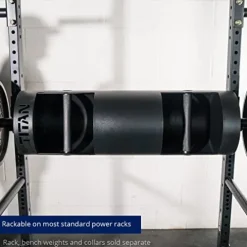 Titan Fitness Rackable Strongman Log Bar Powerlifting Log Press