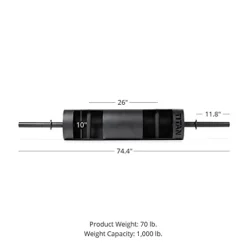 Titan Fitness Strongman Log Bar Powerlifting Log Press