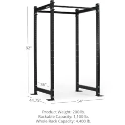 Titan Fitness T-3 Series Black Short Power Rack 36in Depth 1,100 LB Capacity