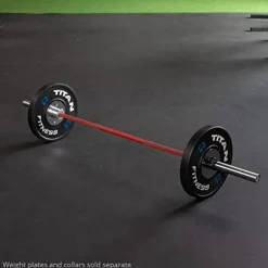 Titan Fitness USA Made 20 KG 28.5MM TITAN Series Olympic Barbell Red Cerakote