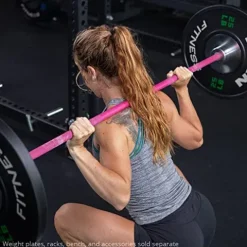 Titan Fitness Women’s Pink Cerakote 15 KG 25MM Titan Series Barbell – USA Made, 1,500 LB Capacity