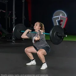 Titan Fitness Women’s Teal Cerakote 15 KG 25MM Barbell – USA Made Multipurpose Bar