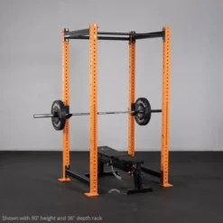 Titan Fitness X-3 Series 80″ Orange Bolt-Down Power Rack