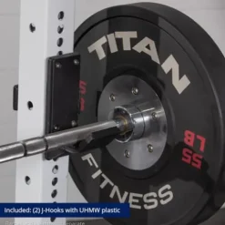 Titan Fitness X-3 Series 90″ White Bolt-Down Power Rack 1650 LB Cage