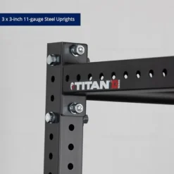 Titan Fitness X-3 Series Short Bolt-Down Power Rack 36-in Depth Black