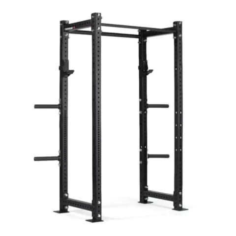 Titan Fitness X-3 Series Tall Bolt-Down Power Rack with Weight Holders 24-in Depth Black