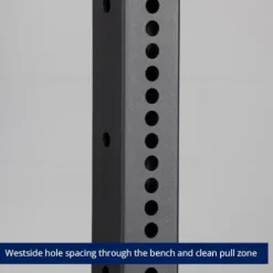 Titan Fitness X-3 Series Tall Bolt-Down Power Rack with Weight Holders 24-in Depth Black