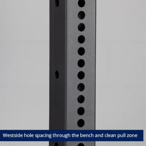 Titan Fitness X-3 Series Tall Bolt-Down Power Rack with Weight Holders 24-in Depth Black