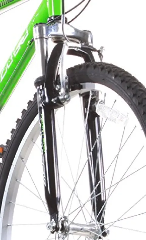 Titan Trail 21-Speed Suspension Men’s Mountain Bike 18-Inch Frame Green/Black