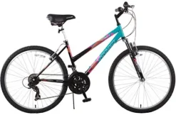 Titan Women’s Mountain Bike 21-Speed Suspension 17-Inch Frame Black and Teal