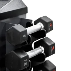 TKO 8 Pr. Vertical Dumbbell Rack Gray