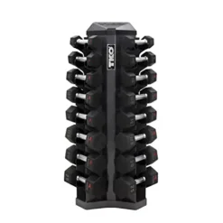TKO 8 Pr. Vertical Dumbbell Rack Gray